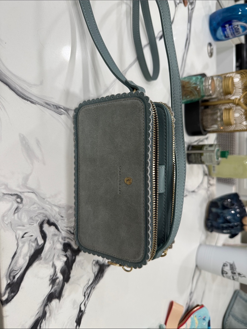 Spartina 449 Scalloped Crossbody Bag in Sage